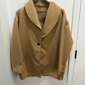 Source Unknown Camel Cape Jacket
